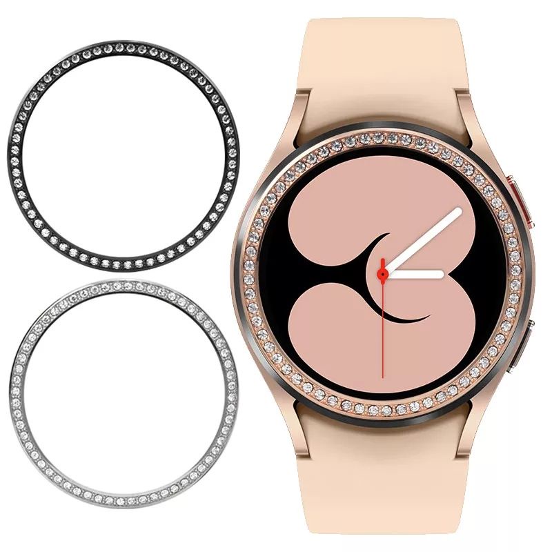 Khung viền bezel  đính hạt dành cho Samsung Galaxy Watch 4 40mm và Watch 4 44mm