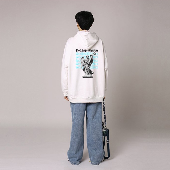 Áo hoodie nỉ bông Monster X Street G.W.Y nam nữ form rộng thu đông Local Brand