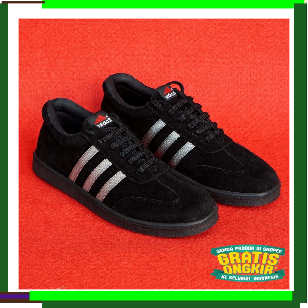 ADIDAS Giày sneakers Jordan Da Lộn Màu Trắng Đen Cho Nữ/12.12