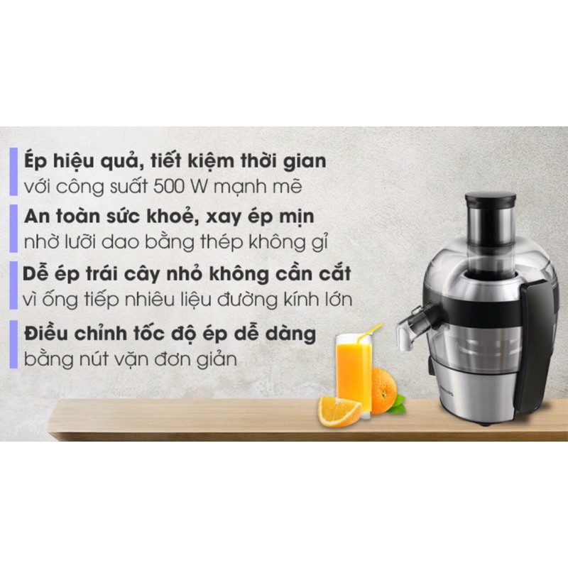 Máy ép trái cây Philips HR1836 ( HÀNG NEW BẢO HÀNH CHÍNH HÃNG 1 NĂM)