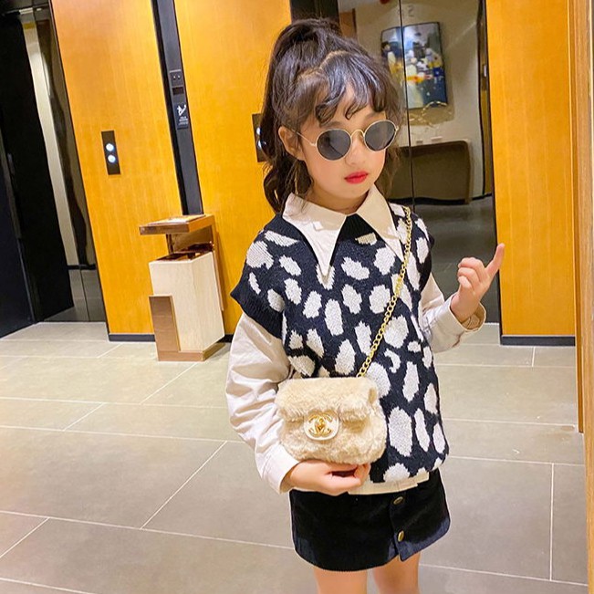 Túi Đeo Chéo Hình Vuông Cho Bé Gái