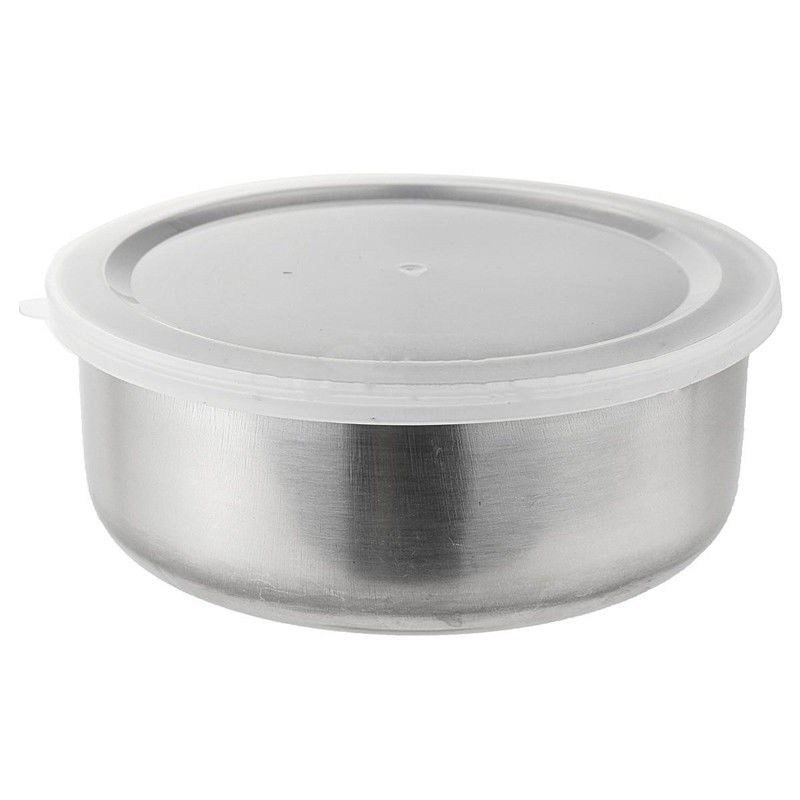 2019 Stainless Steel Round Bento Lunch Box Food Container Storage 5 Lids