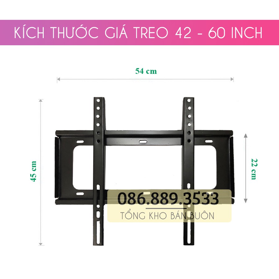 Giá Treo Tivi Phẳng Sát Tường 43 - 50 - 55 - 60 Inch Khung Treo Tivi Siêu Mỏng