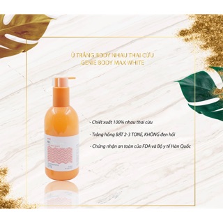 Ủ trắng da body Glutathione Max White Genie Chính Hãng