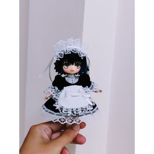 Set trang phục handmade hầu gái cho ob11, obitsu 11, nendoll, ddf, ymy