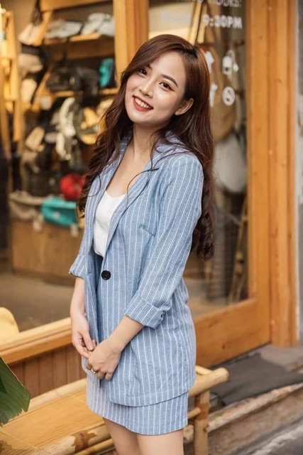 Set Vest Sọc Xanh Thanh Lịch Mua 1 Được 3 | BigBuy360 - bigbuy360.vn