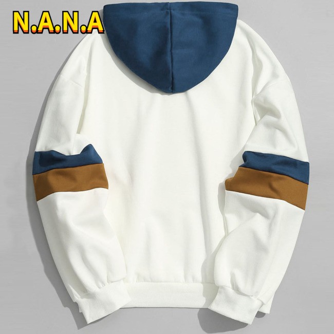 Áo Hoodie Dài Tay Sọc Ngang Cho Nam