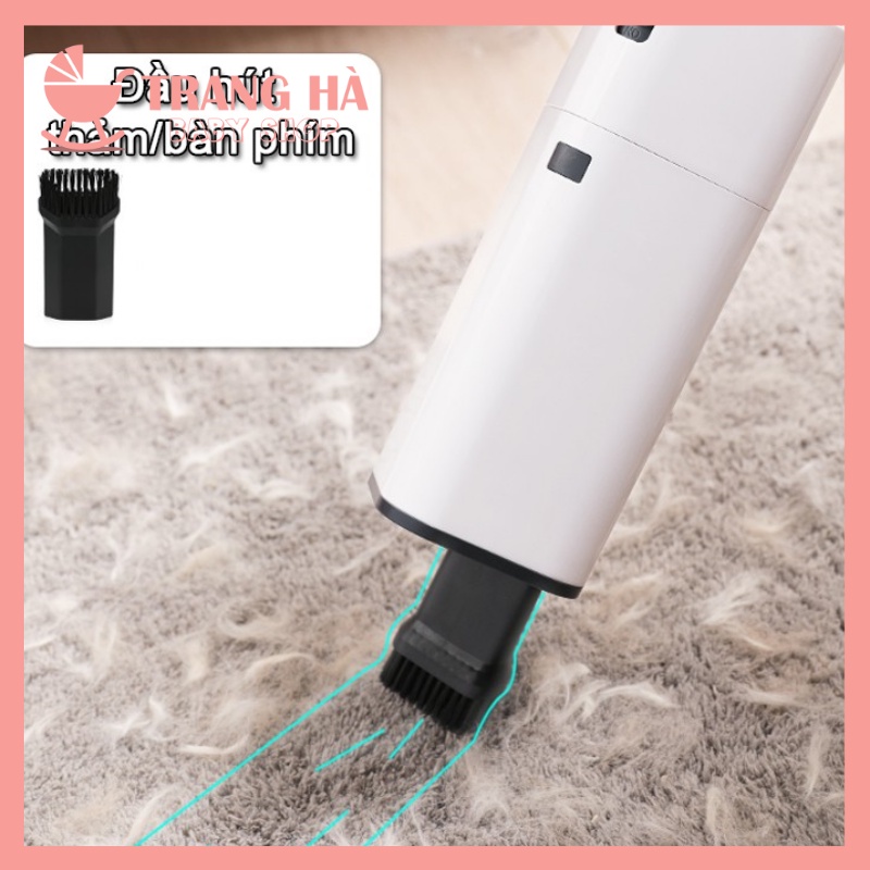 ⚡BH 12 THÁNG⚡Máy Hút Bụi Không Dây Cầm Tay Aikesi 4 Đầu Hút Thông Minh Hút Bụi Nệm Chăn Gối Lông Thú, Hút Bụi Gia Đình