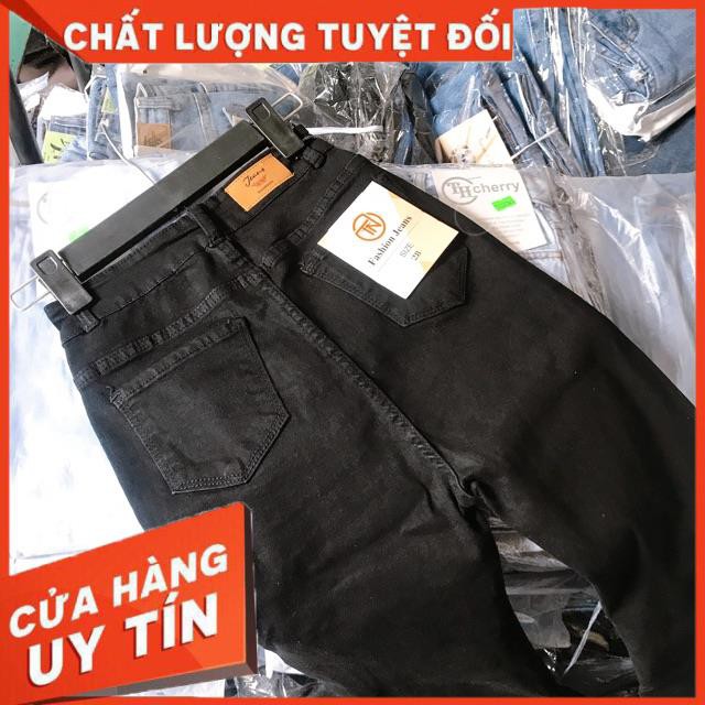 Quần jeans skinny đen rách - clip chính chủ | BigBuy360 - bigbuy360.vn