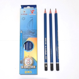 Bút chì mỹ thuật Gstar 3B/4B/5B/6B (Cây)