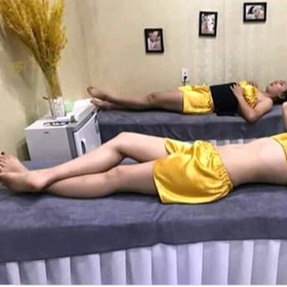 Quần đùi massage, xông hơi spa cho nữ vải phi lụa freesize