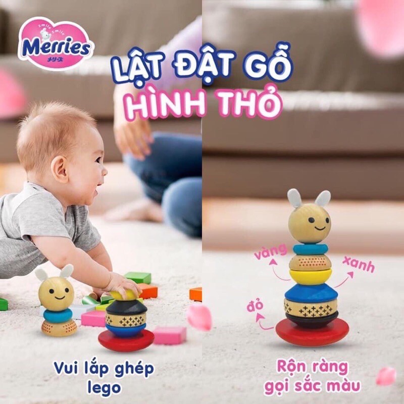 Lật đật gỗ/thỏ bông biết hát Merries
