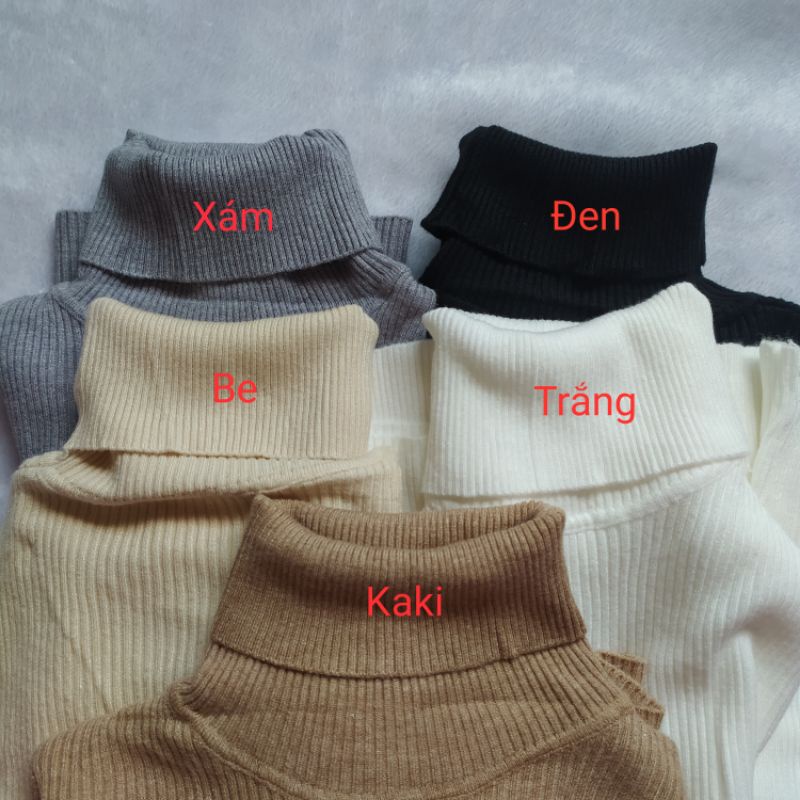 Áo len tăm cao cổ giữ nhiệt cho nữ hottrend free size