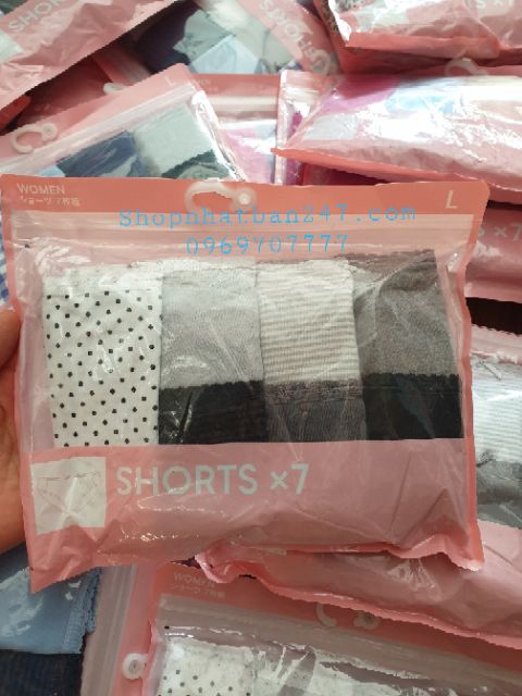 Set 6 quần chip GU Nhật Bản - Chính hãng