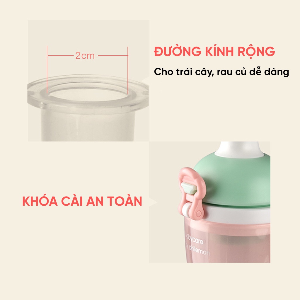 Núm nhai hoa quả Babycare túi nhai ăn dặm silicon an toàn tiện lợi cho bé