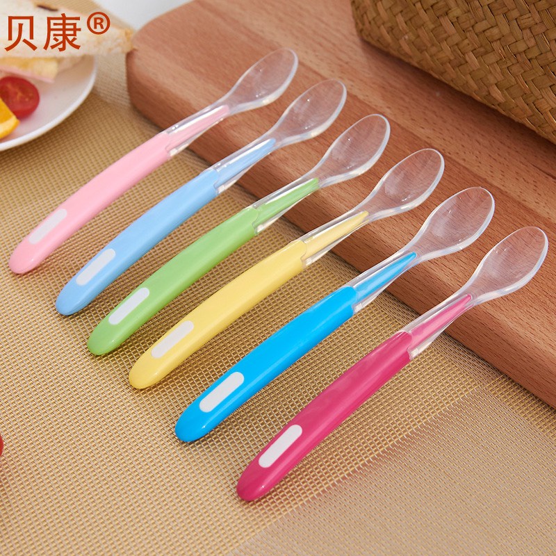 Thìa ăn dặm silicon siêu mềm an toàn cho bé