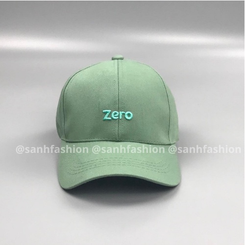 Mũ lưỡi trai thêu hình chữ ZERO Nón kết chất kaki cao cấp thời trang form unisex nam nữ K3550