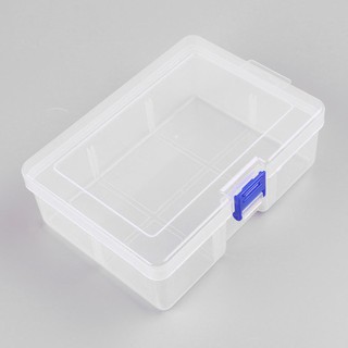 Plastic Rectangular Hardware Clear Tools Storage Jewelry Box-mat
