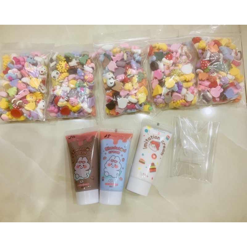 Charm (C196) - (Loại NHỎ) slime/ Dụng Cụ Nail/ [Ko Keo &amp; Nút] (50 cái - Mẫu ngẫu nhiên)