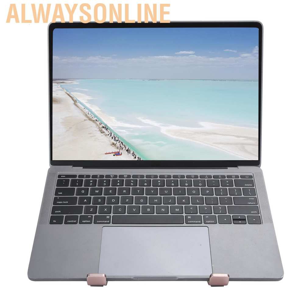 Giá Đỡ Laptop Dạng Lưới Tản Nhiệt Màu Vàng Hồng