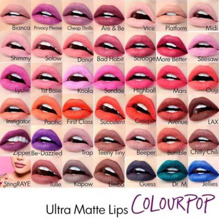 [MA20] Son kem Colourpop dòng Ultra Matte Lip (siêu lì)