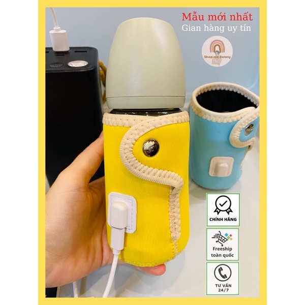 [GIÁ SỐC] Túi Hâm Ủ Bình Sữa Cho Bé Giữ Nhiệt Thông Minh Đa Năng Có Sạc USB
