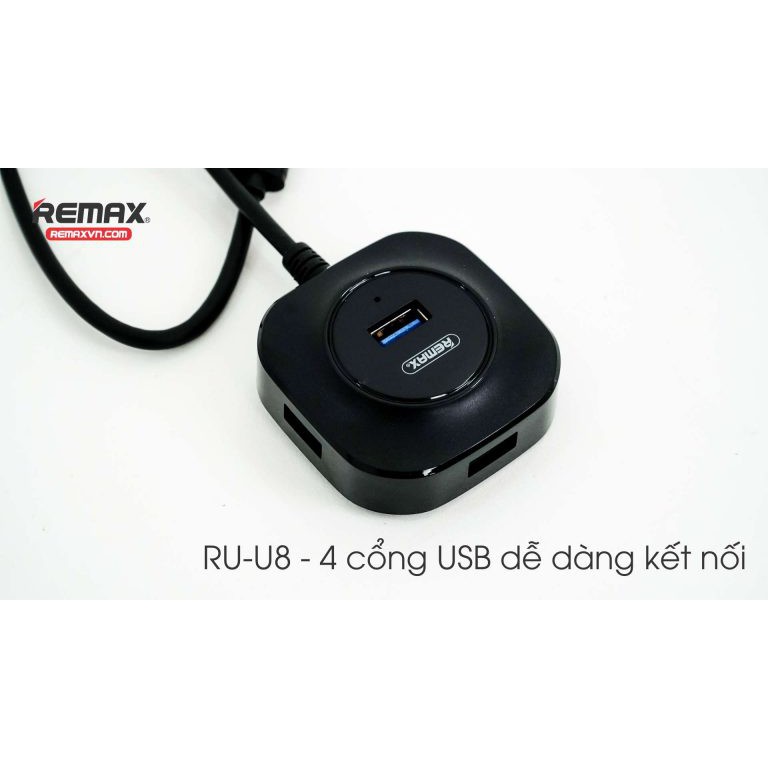 BỘ CHIA CỔNG REMAX RU-U8 - USB 3.0 ✔️ Bảo hành toàn quốc 12 tháng