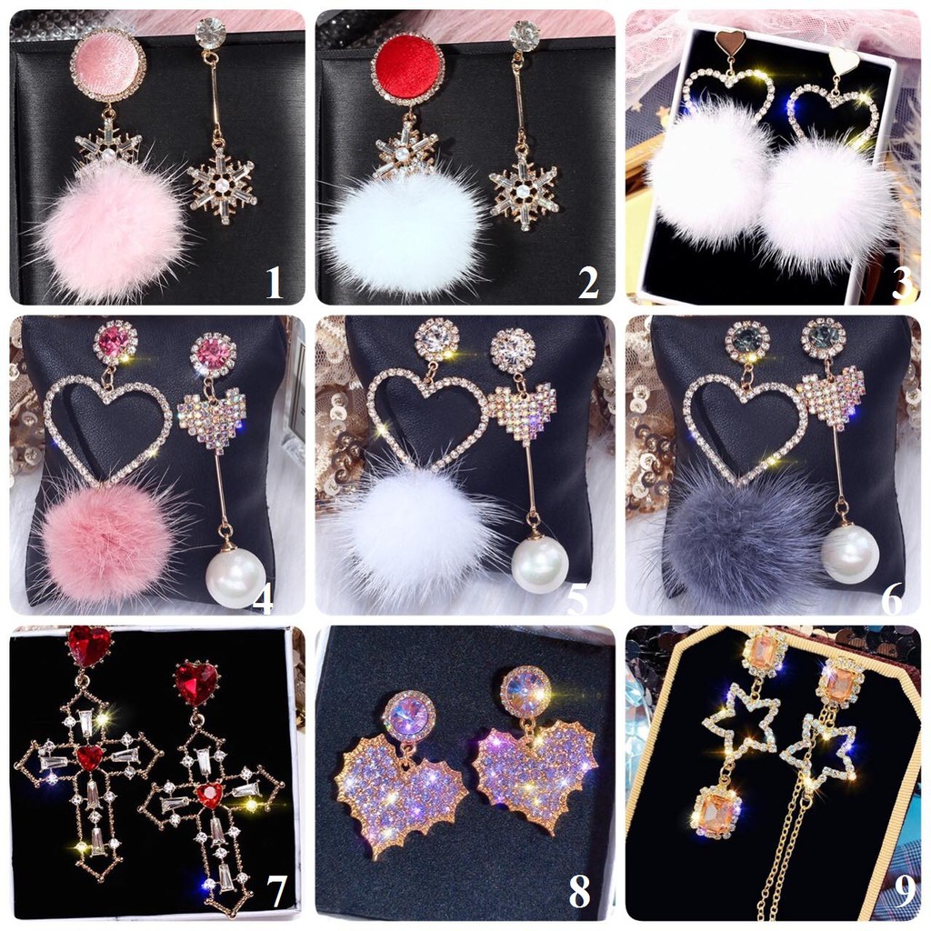 BÔNG TAI BÔNG GÒN BẠC 92,5