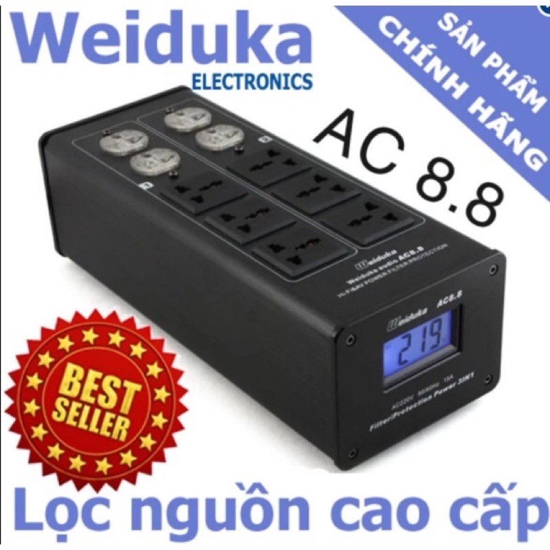 WEIDUKA AC 8.8 ADVANCE - BỘ LỌC NGUỒN ĐIỆN SẠCH AUDIO WEIDUKA AC8.8 Advance cao cấp