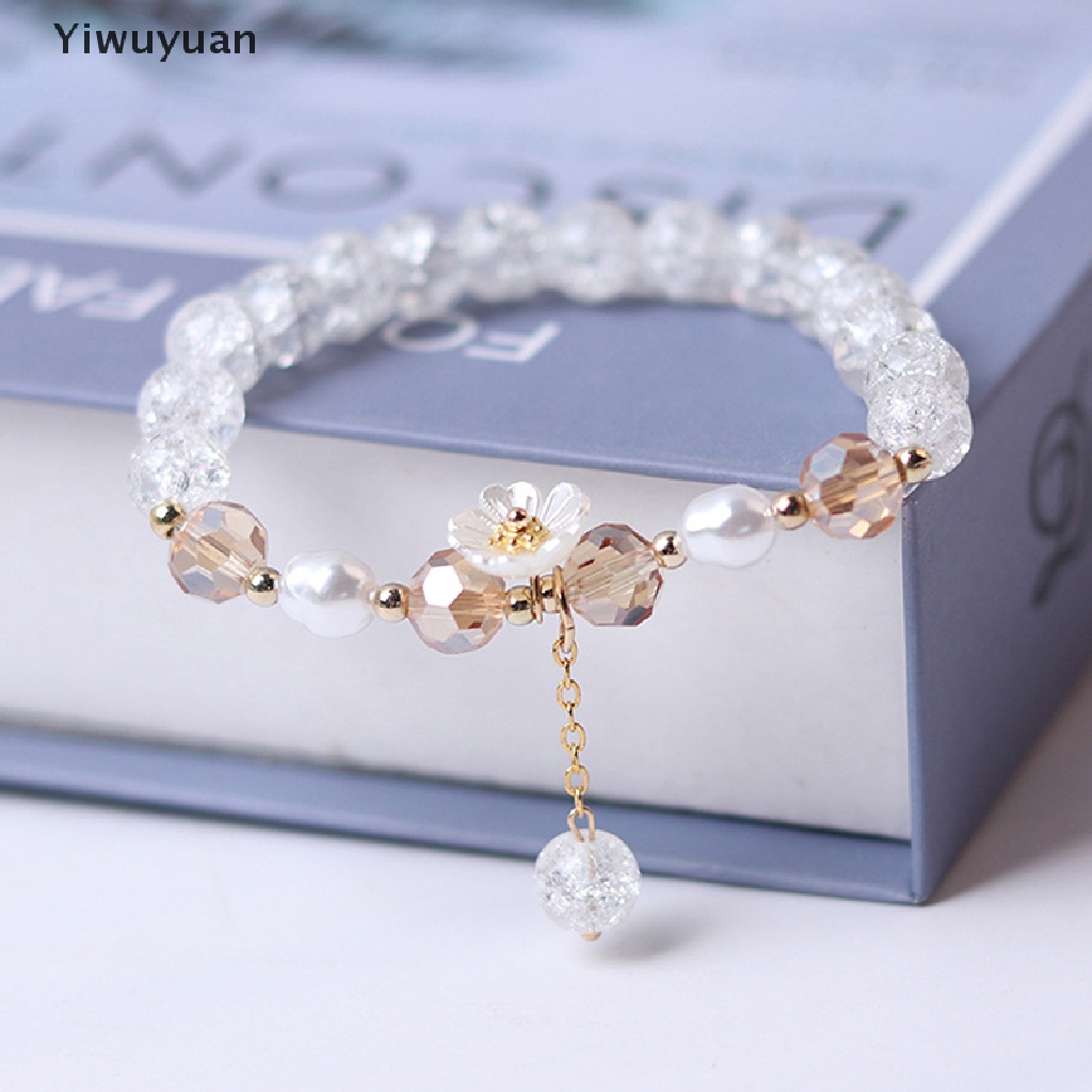 &lt; Yiwuyuan &gt; Vòng Tay Chuỗi Hạt Pha Lê Nhiều Màu Sắc Phong Cách Bohemian Hàn Quốc Thời Trang Cho Nữ Đang Giảm Giá