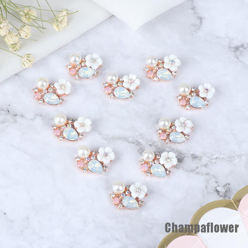 Set 10 KẹP TóC HìNh Hoa ĐíNh Kim Cương Giả NhiềU MàU SắC