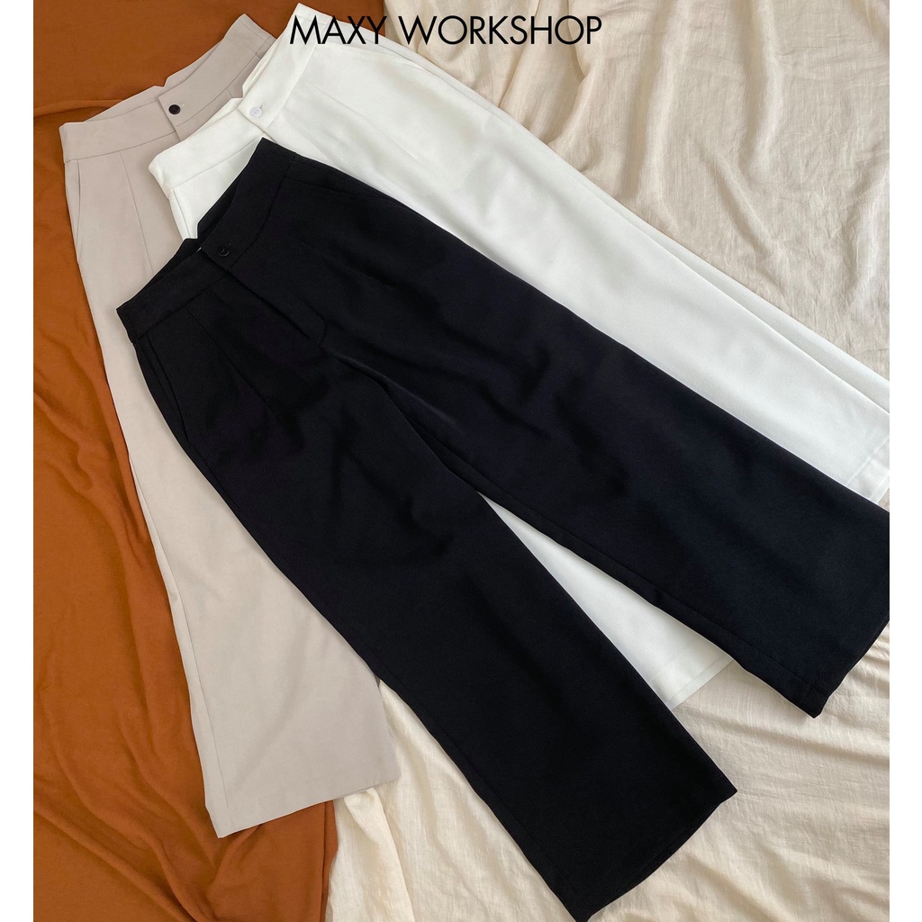 Quần nữ ống rộng suông dài long culottes Maxy Workshop