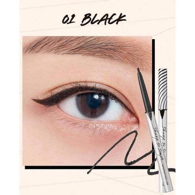 Chì kẻ mí mắt Clio Sharp So Simple Waterproof Pencil Liner