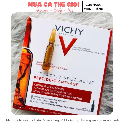 Serum ống Vichy Peptide-C Vichy Glyco-C