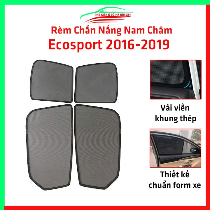 Bộ rèm chắn nắng Ford Ecosport 2016-2019 cố định nam châm thuận tiện