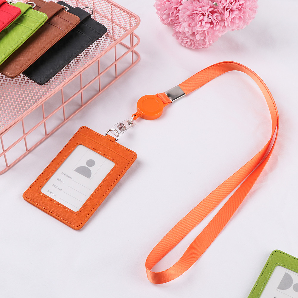 Bao Da Pu Đựng Thẻ Nhân Viên Văn Phòng Nhiều Màu Tùy Chọn