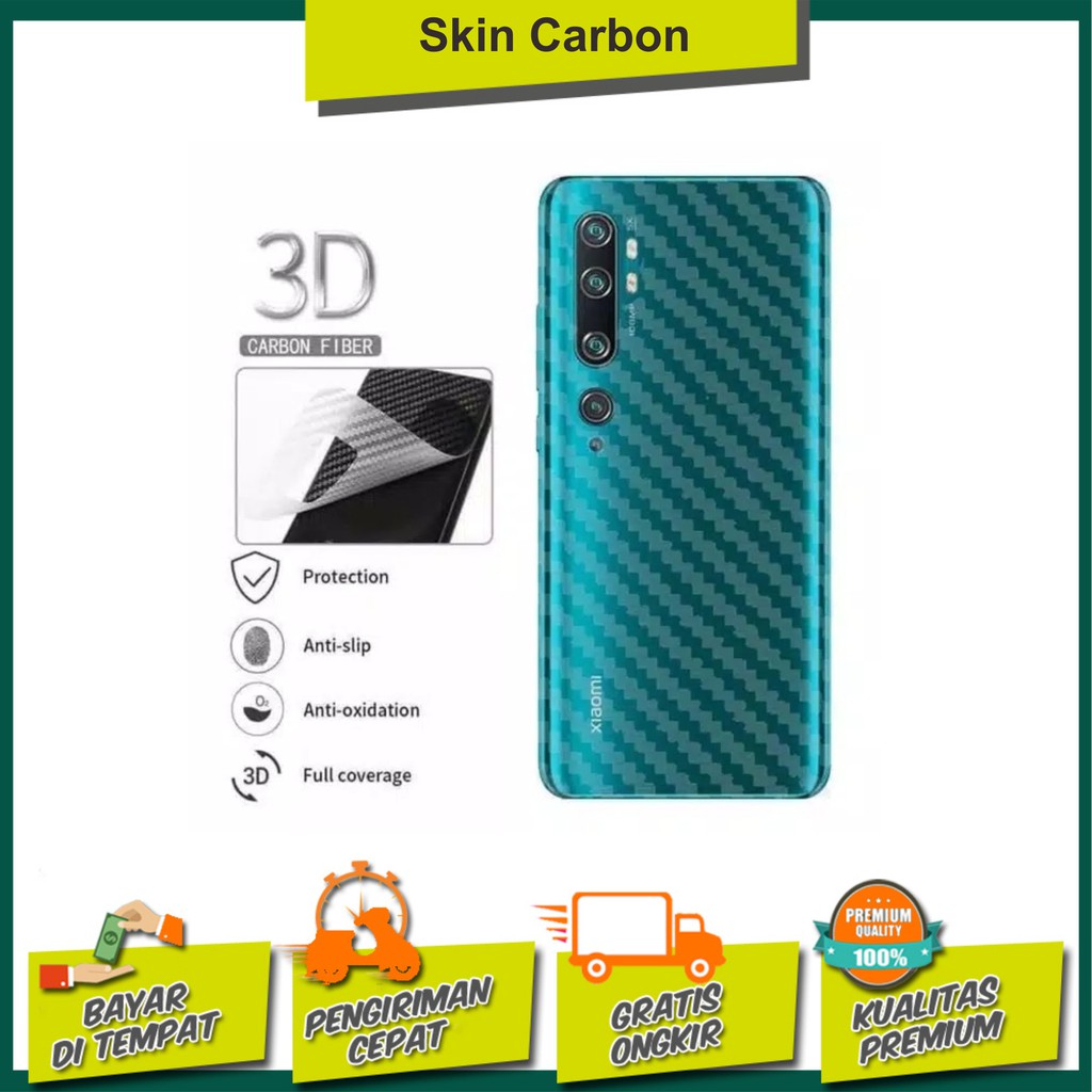 Ốp Điện Thoại Garskin / Skin Carbon Cho Xiaomi Redmi Note 4 4x 5pro 6 7 8 9 8pro 9pro Poco M3 X3