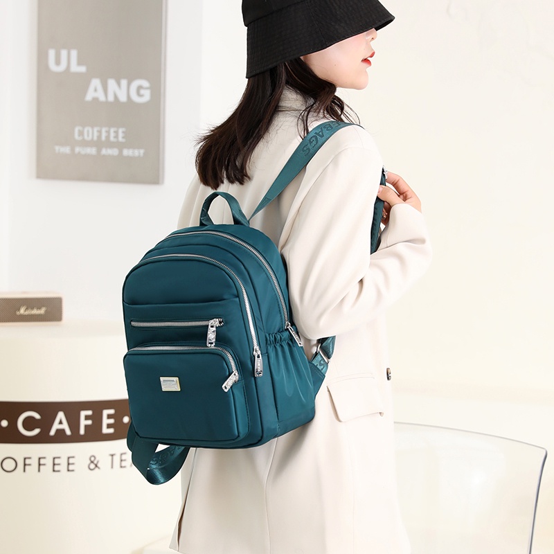 Ba Lô Vải Oxford Màu Trơn Thời Trang Nữ Tính