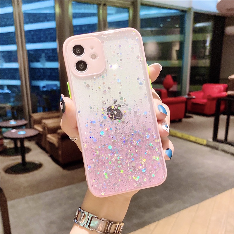 Ốp Lưng Kim Tuyến Trong Cho Điện Thoại iphone 6s 7 8 Plus Xs XR Max