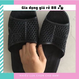 Dép tổ ong nhựa đen giá rẻ nam nữ 88300 giadunggiare88