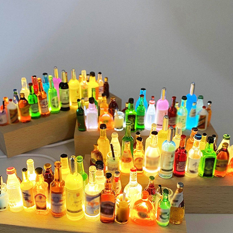 Đèn ngủ hình chai rượu màu trắng dùng trang trí xe hơi DIY