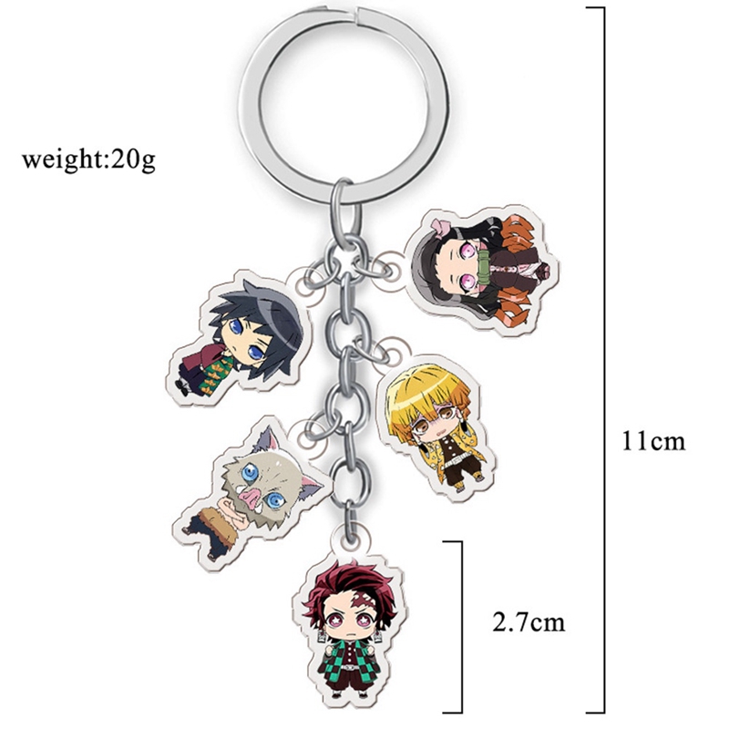 Móc khóa họa tiết phim hoạt hình anime Demon Slayer