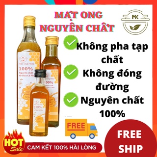 Mật ong hoa cà phê mike, mật ong tự nhiên nguyên chất 100%, dung tích 100ml, 250ml, 500ml