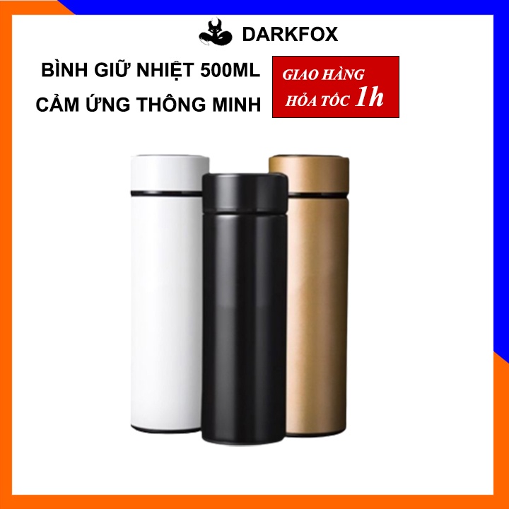 Bình giữ nhiệt 500ml cảm ứng thông minh hiển thị nhiệt độ trên màn hình LED bằng thép không gỉ 304 BGN01