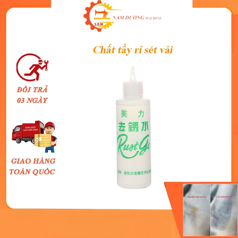 Tẩy Sét Vết Ố trên vải > Chai tẩy rỉ sét trên vải quần áo > [hiệu Rust Go]