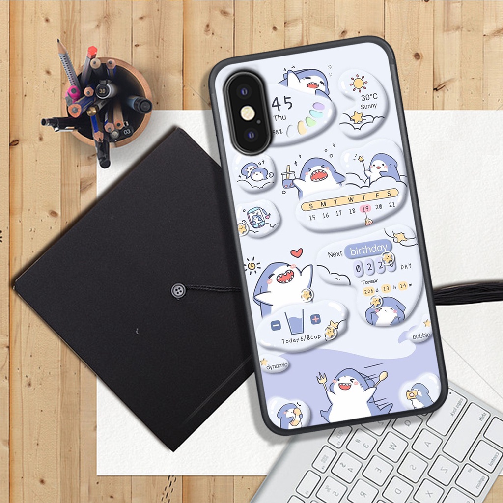 Ốp Lưng IPHONE X/XS - XR - XSMAX, In Hình Gấu Cute, màu sắc bắt mắt.