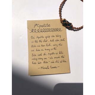 Vòng tay macrame Apatite