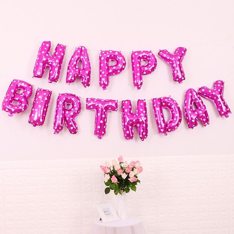Chữ happy birthday trang trí sinh nhật