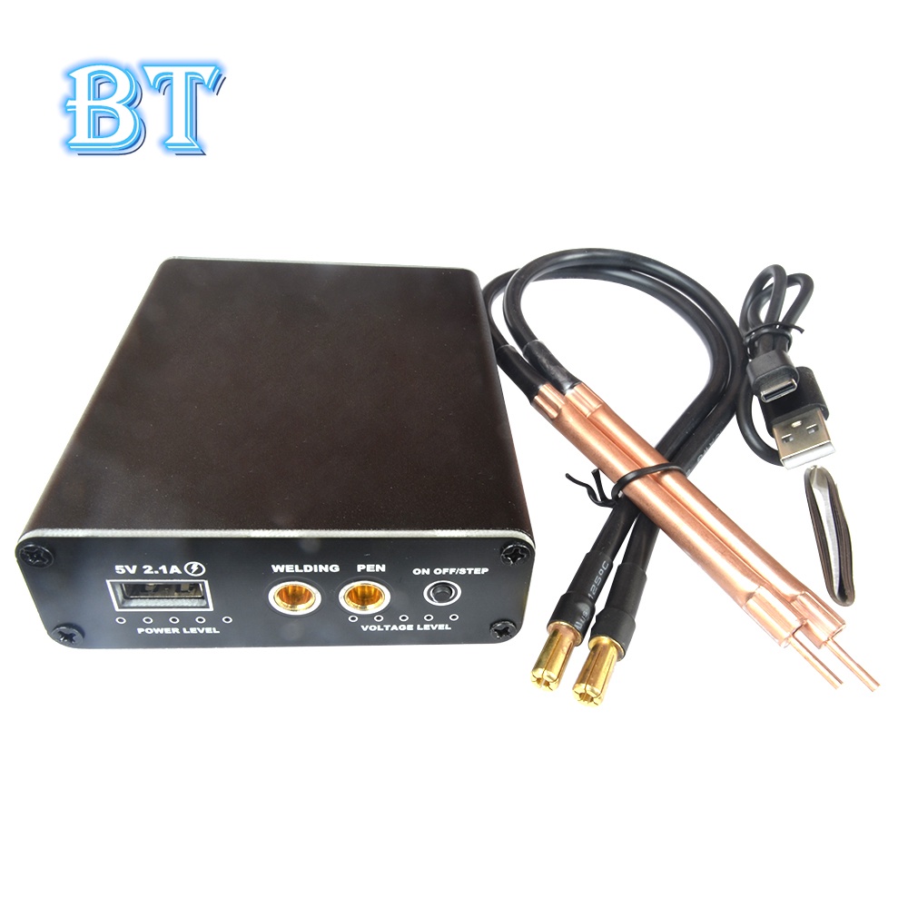 Máy hàn hai điểm xung 9 cấp độ mini pin 18650 lithium chức năng hiển thị nguồn sạc dự phòng