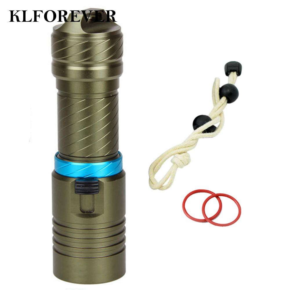 Đèn Pin Gắn Kèm Dây Đeo Tiện Lợi Cho Thợ Lặn Klfever11